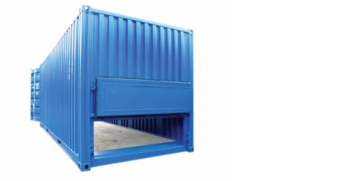 1CC container for bulk cargoes with plywood floor, gross weight 30480 kg 