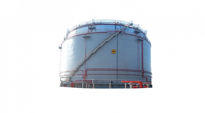 Vertical steel tank with protective wall or ‘double wall storage tank’ (РВСЗС) 
