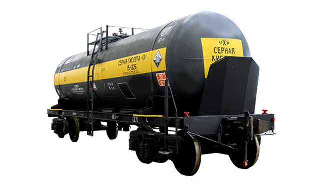 Tank car for transportation of sulfuric acid 15-1226