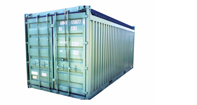 1CC general purpose open top container with plywood floor, gross weight 30480 kg 