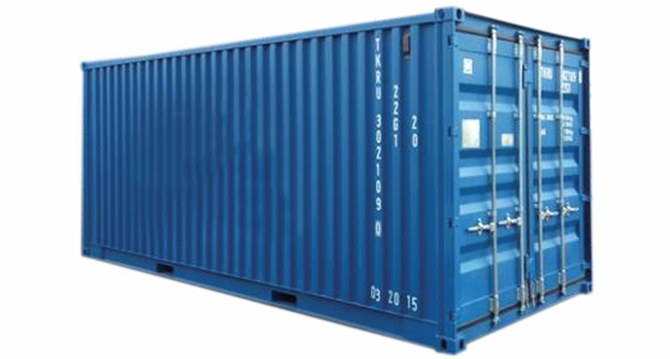 1CC general purpose closed container with plywood floor, gross weight 30480 kg 