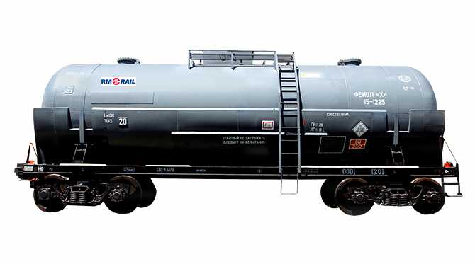 Tank car for transportation of phenol 15-1225