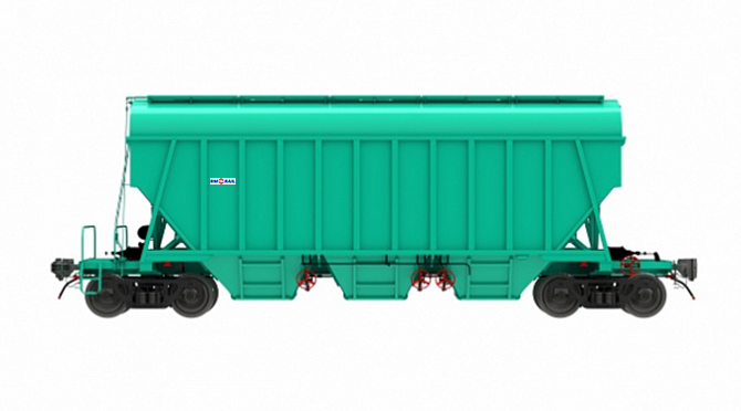 Hopper car for transportation of bulky goods  19-1273-01