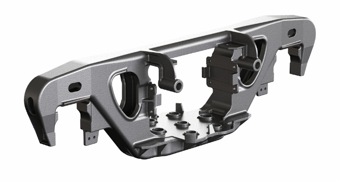 Solebar for freight car bogie of 25 tf axle load 194.00.037-0