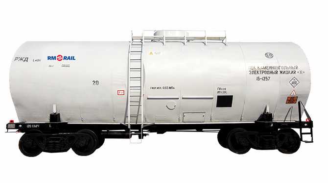 Tank car for transportation of liquid electrode coal-tar asphalt 15-1257