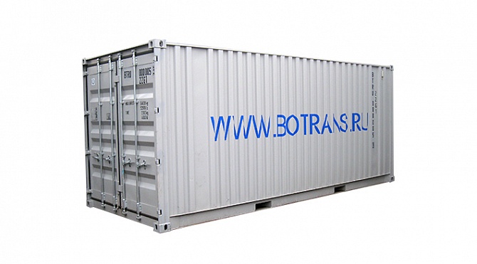 1СС (2VP) general purpose large-tonnage container with plywood floor, gross weight 24000 kg 